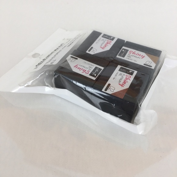 Morja Shiny Platinum Gel Nail Polish Set of 4 Black and Gold - Picture 6 of 6